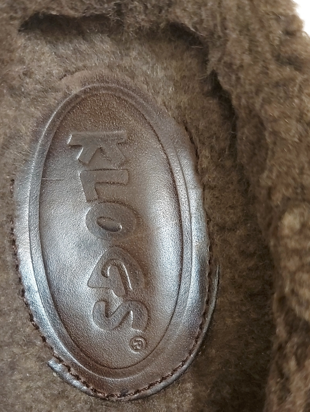 Klogs Women Beige Suede Shearling-Lined Slip-On Loafers - Picture 2 of 7